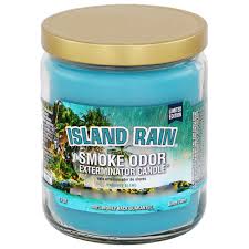 SMOKE ODOR CANDLE 13oz ISLAND RAIN