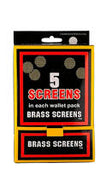 SCREENS BRASS 5Pk 100Pk/Box BRASS