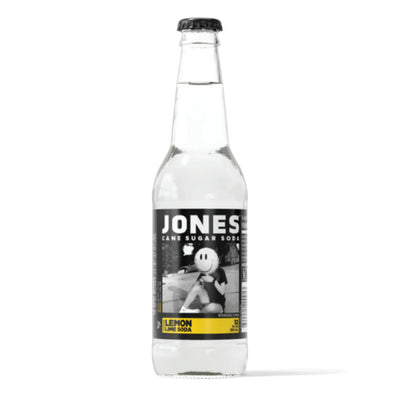 EXOTIC SODA JONES CANE SUGAR SODA 12oz. BOTTLE LEMON LIME