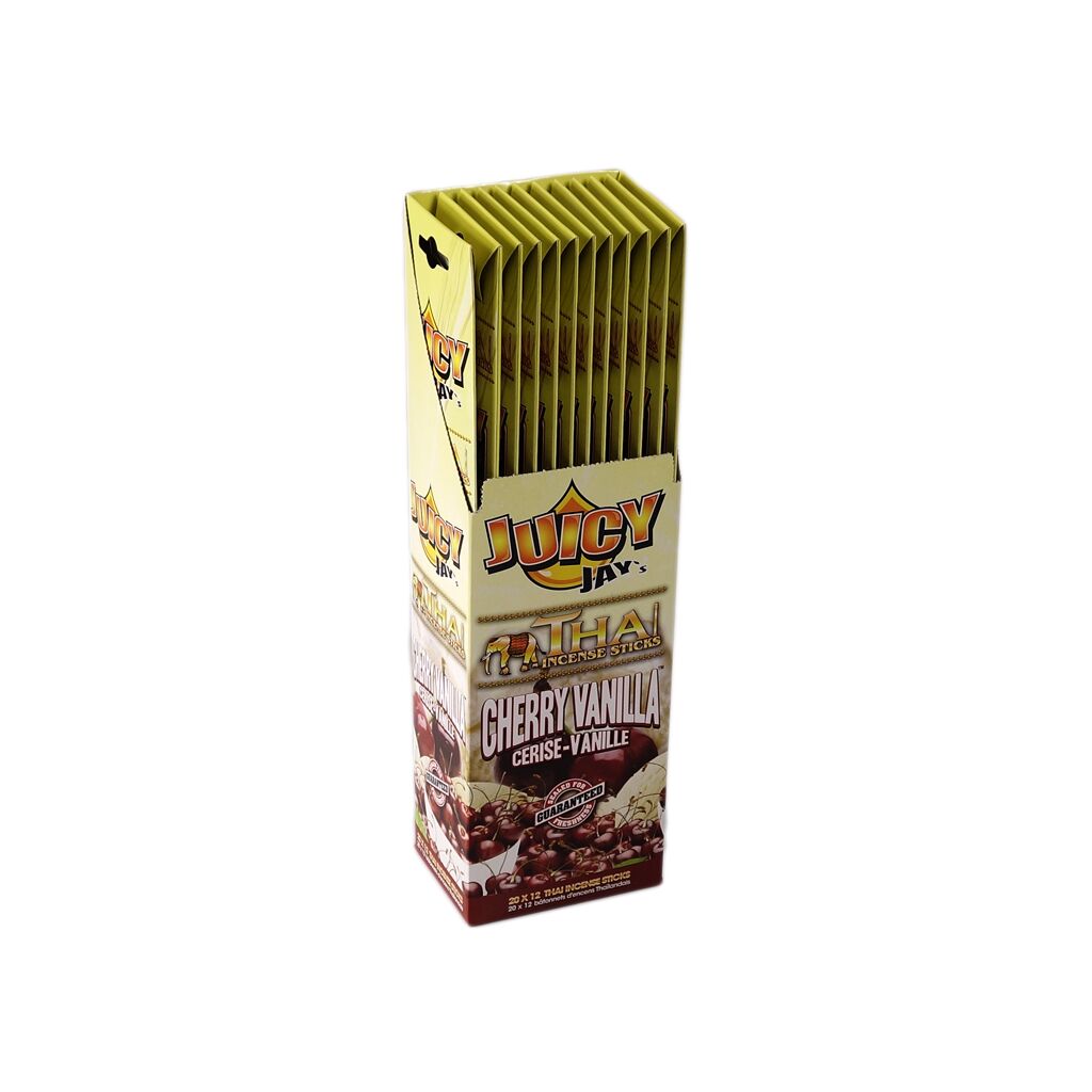 JUICY JAY'S THAI INCENSE STICKS 20X12 BOX CHERRY VANILLA