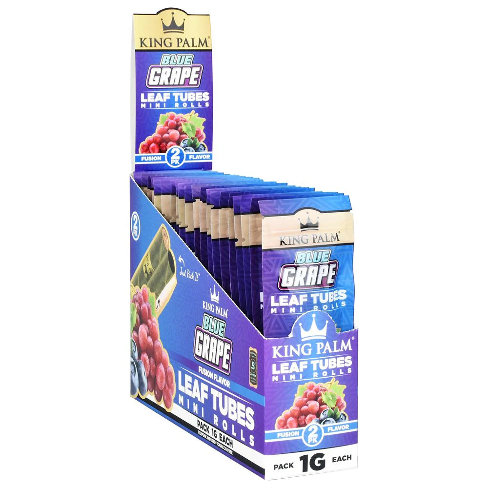KING PALM LEAF TUBES MINI ROLLS 1G 2/PK 20PK/BOX BLUE GRAPE