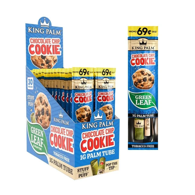 KING PALM CONES 1G 1pk 30ct/pk KP-2565 CHOCOLATE CHIP COOKIE