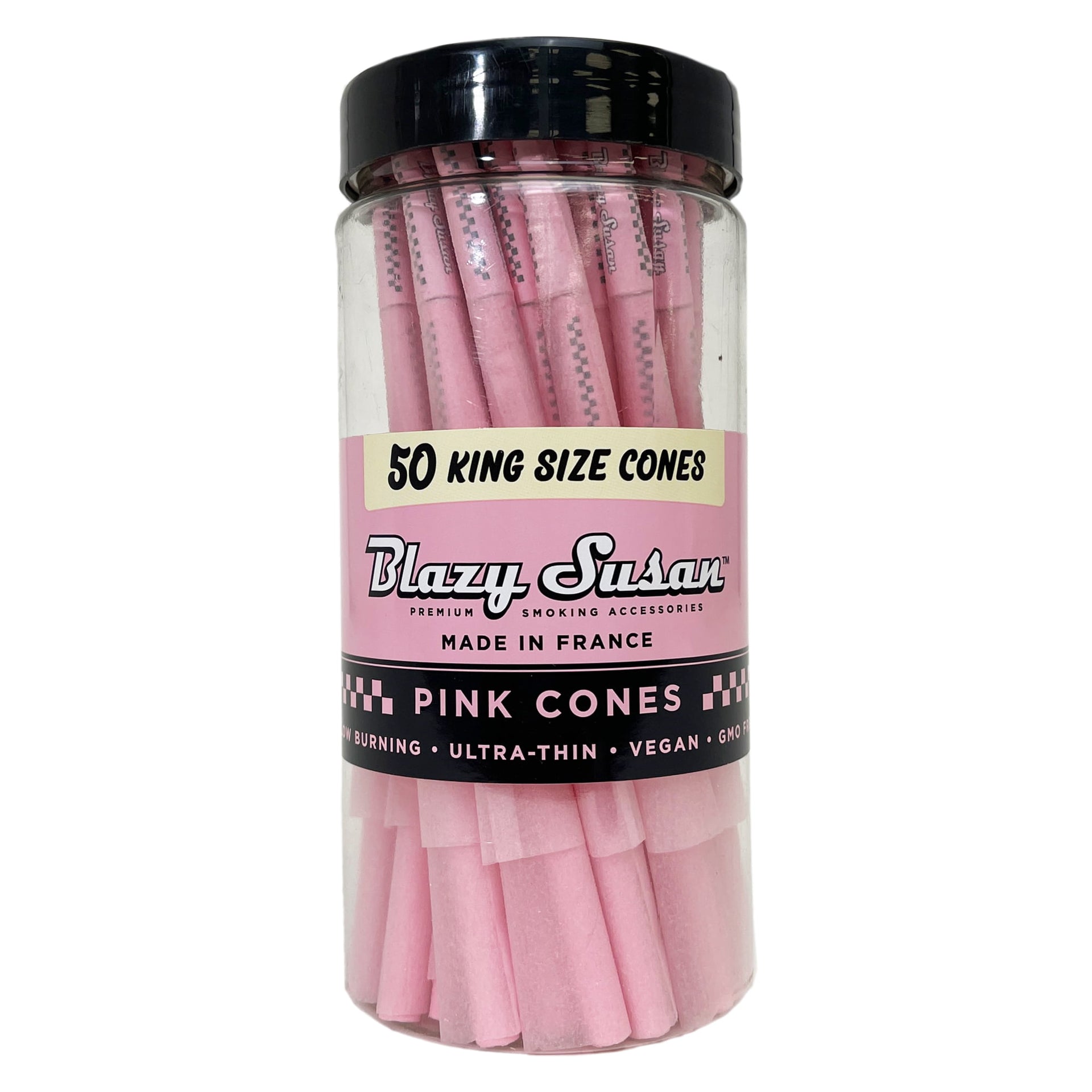 BLAZY SUSAN CONES K/S 50ct/jar PINK