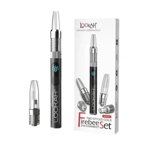 LOOKAH FIREBEE SET VAPE PEN Kit w/2 COILS BLACK