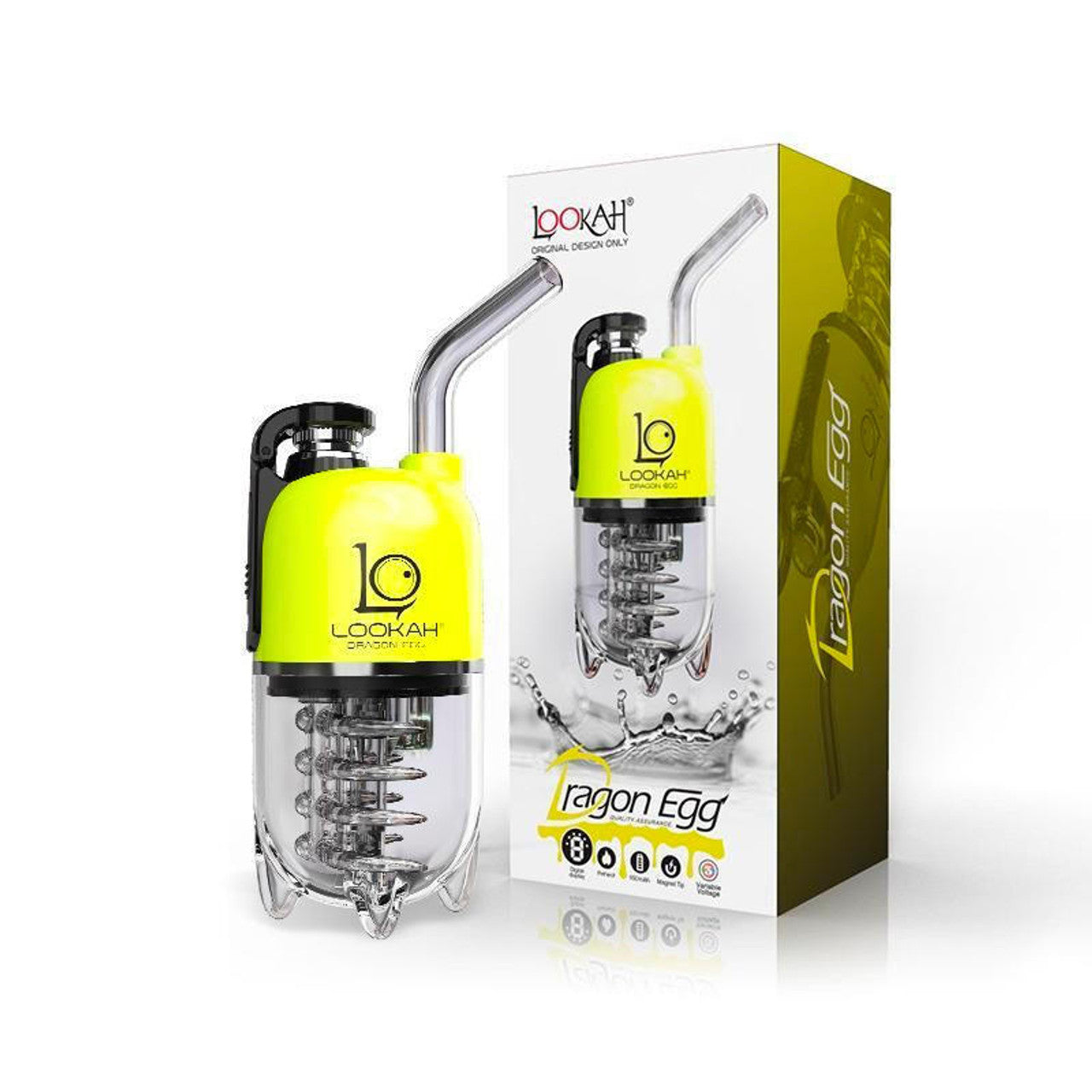 LOOKAH DRAGON EGG E-RIG VAPORIZER YELLOW