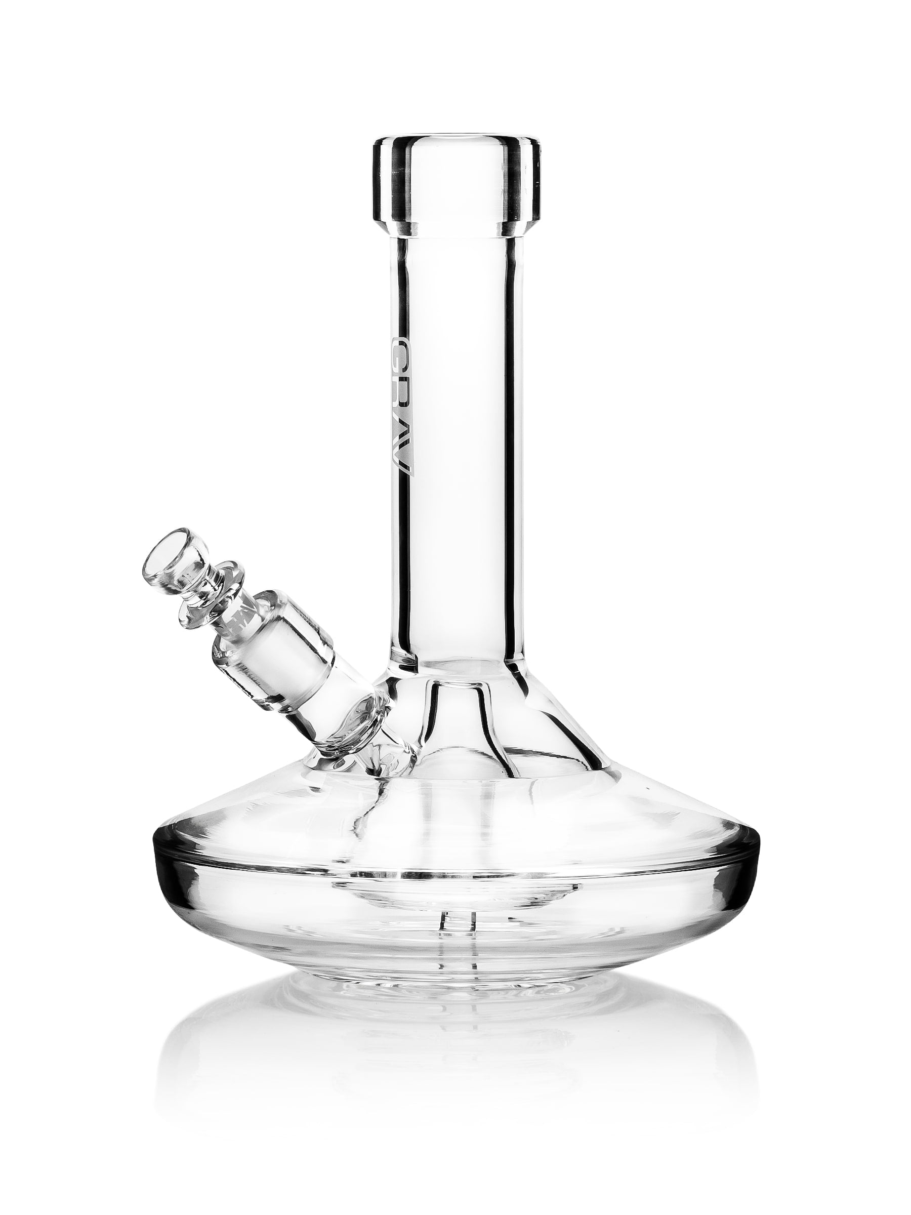 GRAV WATER-PIPE SMALL WIDE BASE CLEAR 32Q.0