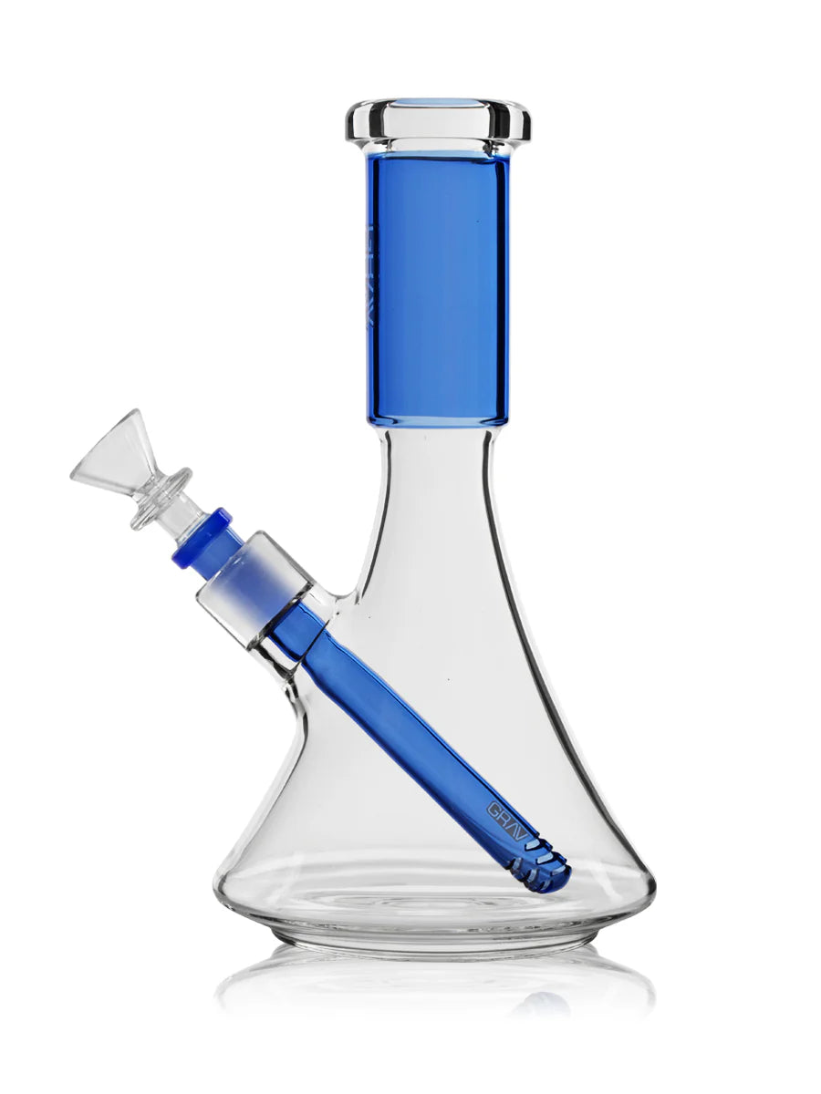 GRAV© MEDIUM DECO BEAKER IN LIGHT COBALT 44DBM.13