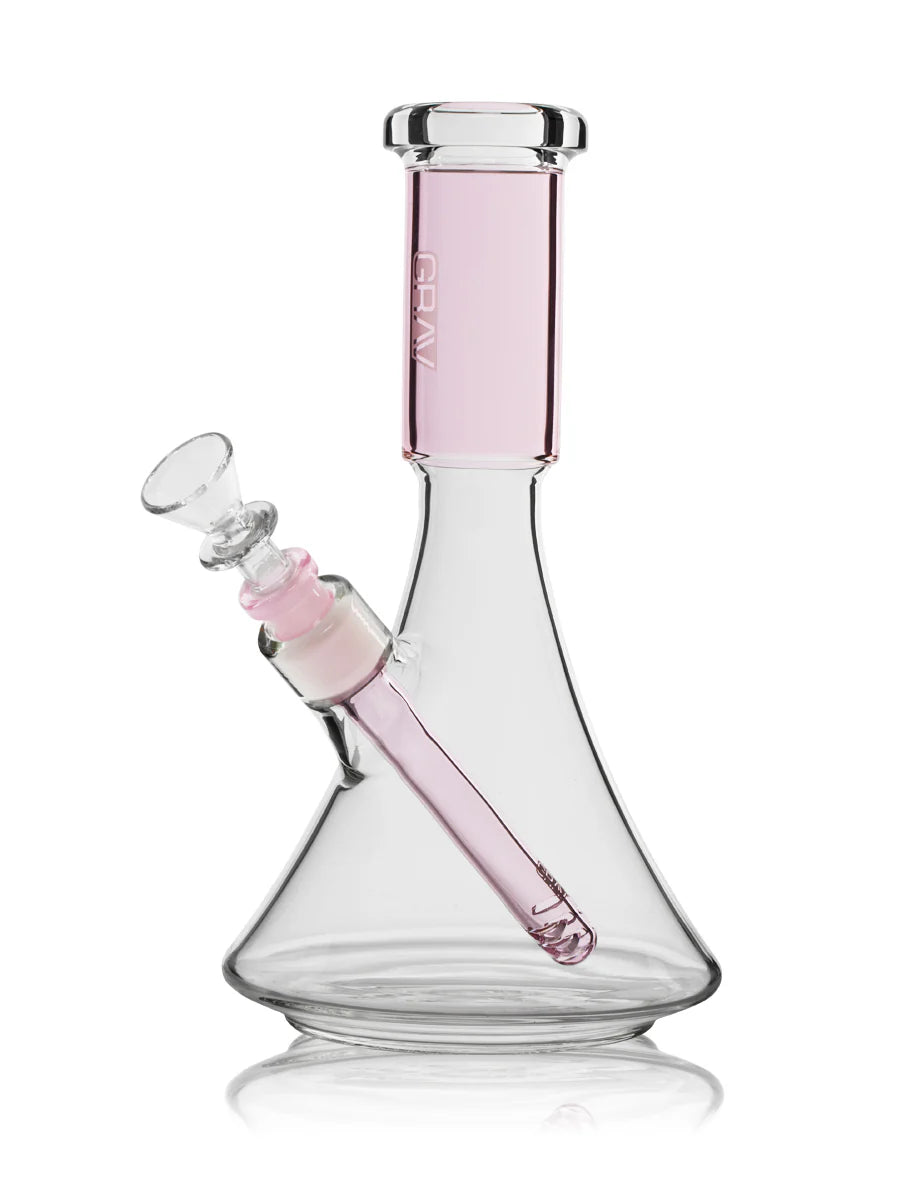 GRAV© MEDIUM DECO BEAKER IN PINK  44DBM.6