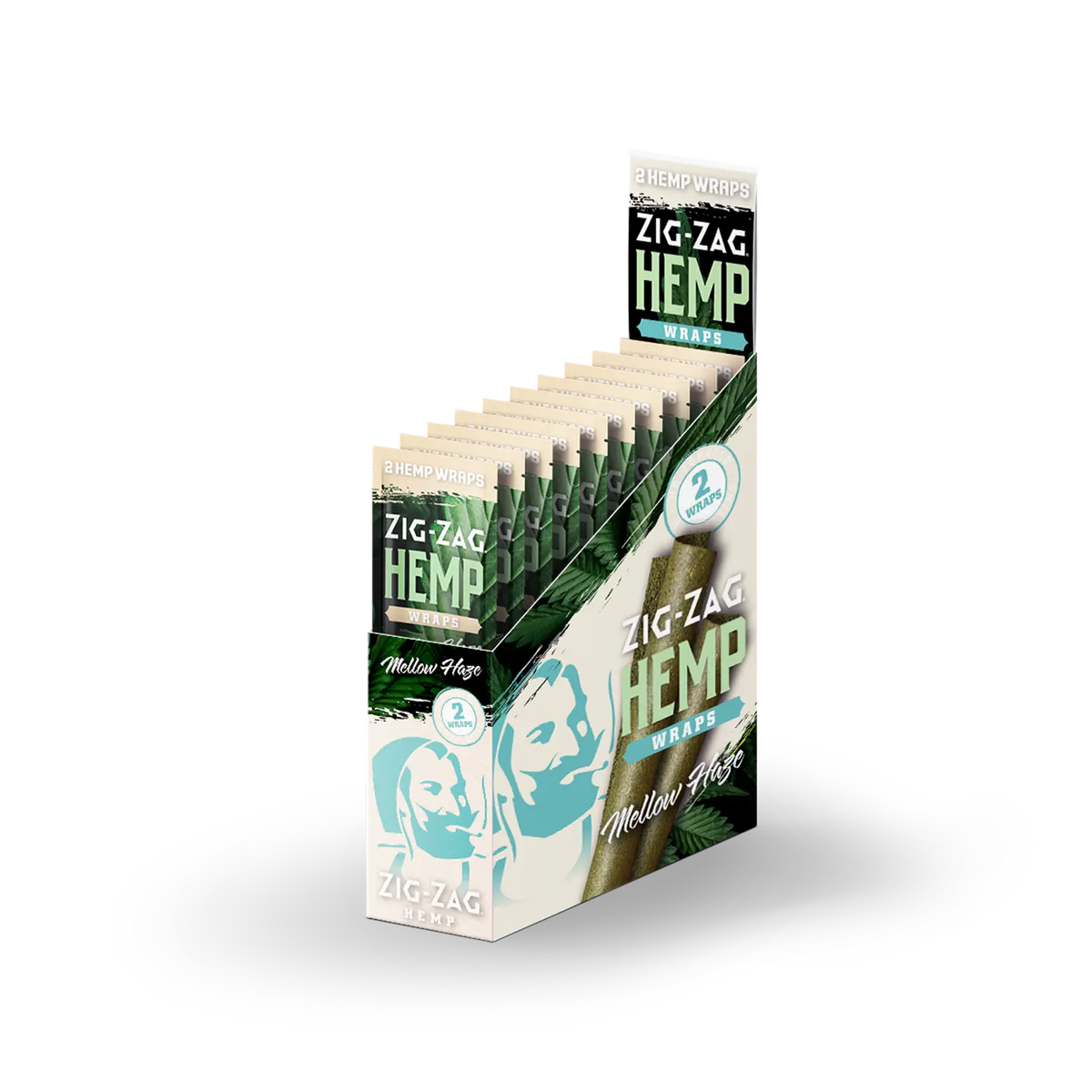 ZIG ZAG HEMP WRAPS 2PK 25PK/BOX MELLOW HAZE DIFF CODE