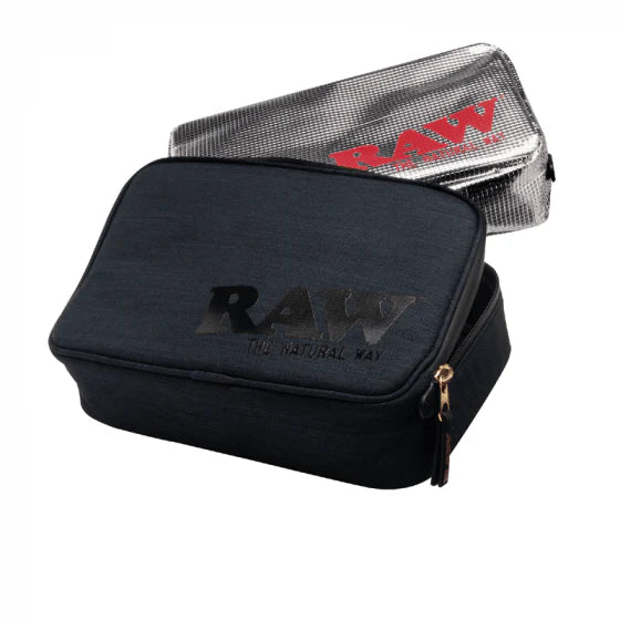 RAW BLACK TONAL SMELL PROOF BAG LARGE QUARTER POUNDER