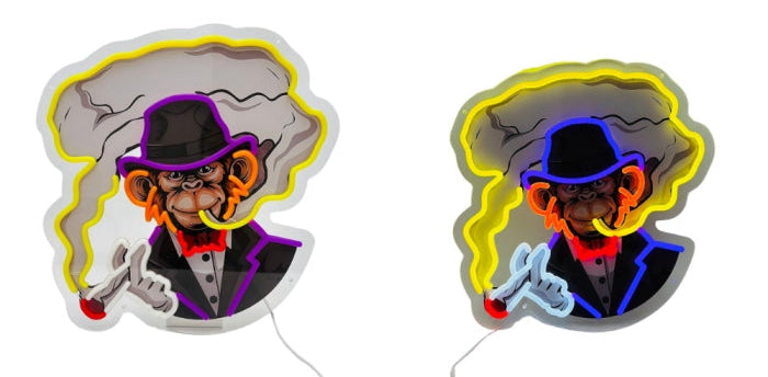 NEON SMOKE SIGN LIGHT 16X16.5