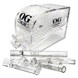OG CHILLUM 100PC DISPLAY ACRYLIC CLEAR