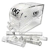 OG CHILLUM 100PC DISPLAY ACRYLIC CLEAR