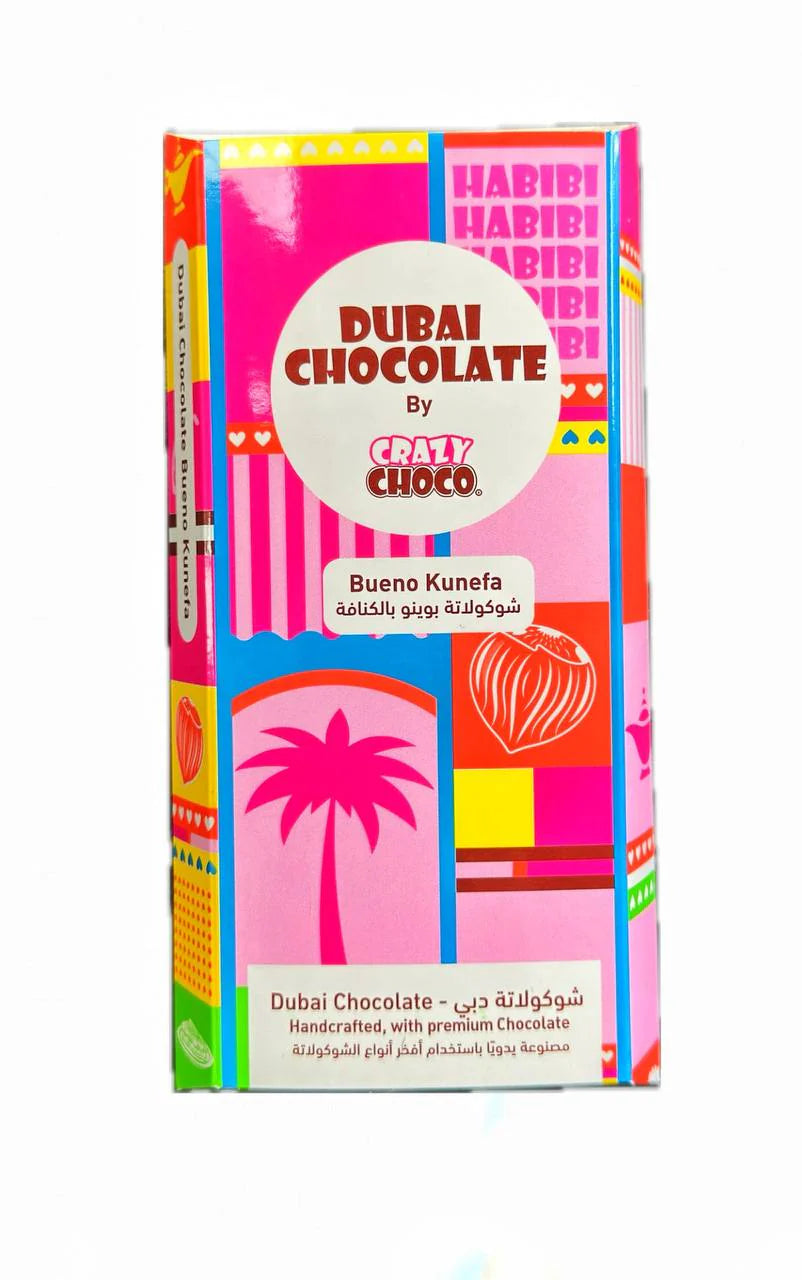 DUBAI CHOCOLATE By CRAZY CHOCO 200G BUENO KUNAFA