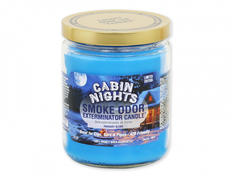 SMOKE ODOR CANDLE 13oz CABIN NIGHTS