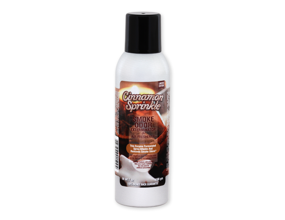 SMOKE ODOR AIR FRESHENER 7oz CINNAMON SPRINKLE LIMITED EDITION
