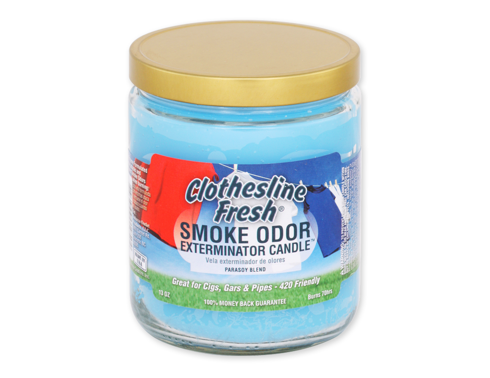 SMOKE ODOR CANDLE 13oz CLOTHESLINE FRESH