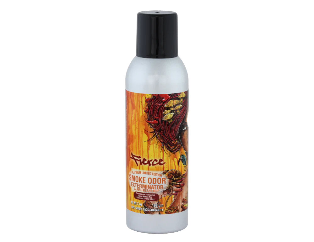 SMOKE ODOR AIR FRESHENER 7oz FIERCE PLATINUM LIMITED EDITION