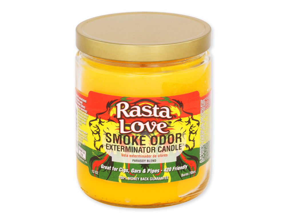 SMOKE ODOR CANDLE 13oz RASTA LOVE