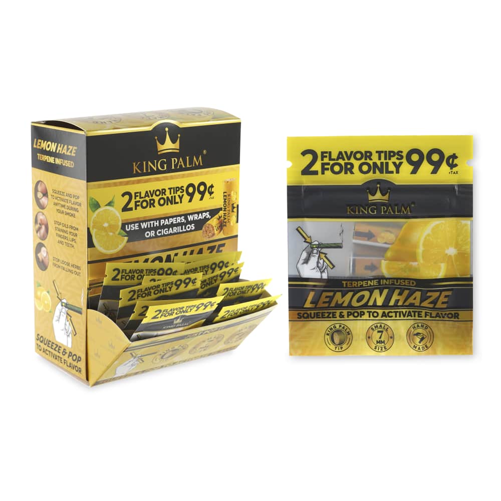 KING PALM FLAVOR TIPS 2/99c 50pk LEMON HAZE