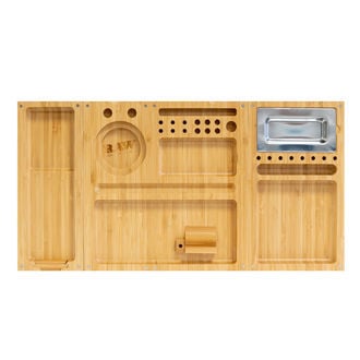 RAW TRIPLE FLIP BAMBOO ROLLING TRAY MAGNET 83638