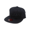 RAW FLEXFIT CAP BLACK ON BLACK FLAT BRIM - L/XL 96898