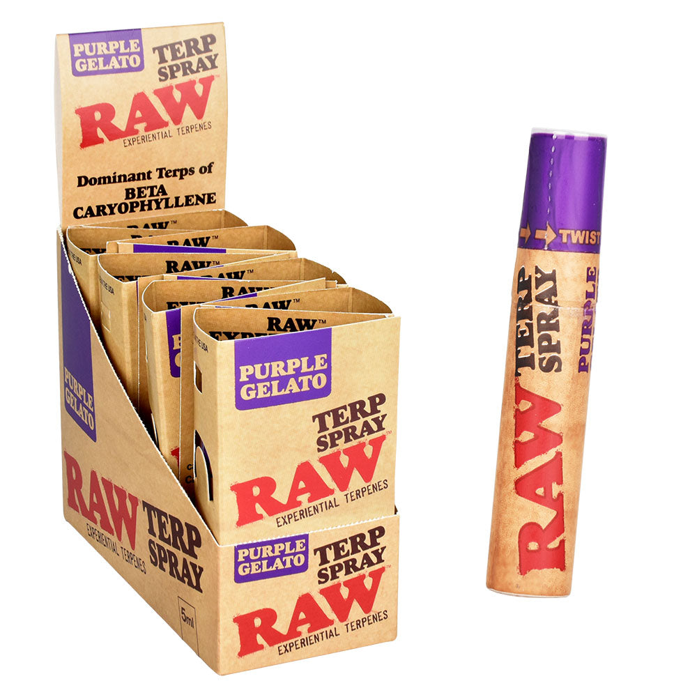 RAW TERPENE SPRAY 5ml 8PK/DISPLAY PURPLE GELATO