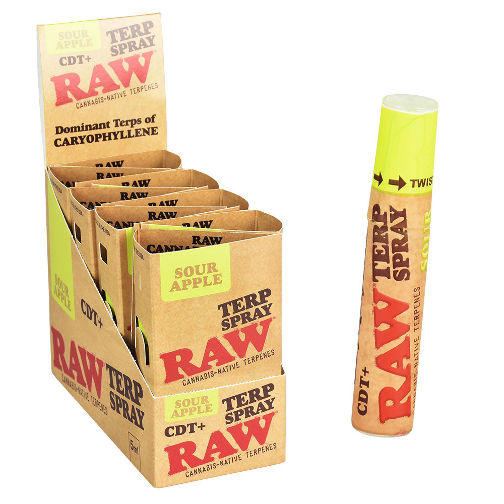 RAW TERPENE SPRAY 5ML 8PK/DISPLAY SOUR APPLE