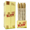 RAW CONE ORGANIC HEMP 1 1/4 SIZE 75CT/BOX