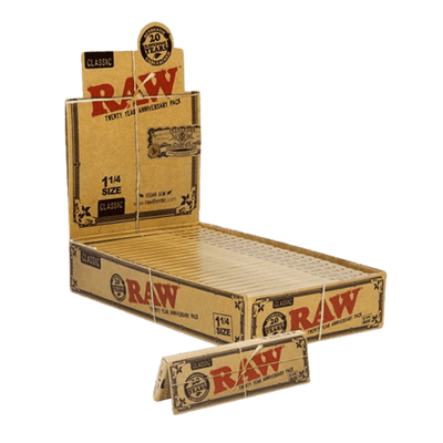 RAW CLASSIC PAPERS 1 1/4 SIZE 50/PK 24PK/BOX 20YR ANNIVERSARY PK