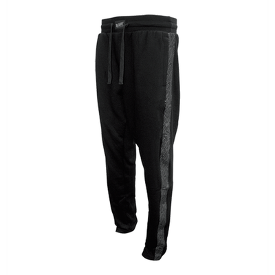 RAW BLACK SWEATPANTS W/SIDE LOGO TONAL MEDIUM