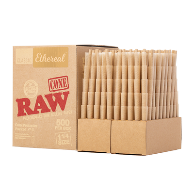 RAW CLASSIC CONE ETHEREAL PREROLLED 1 1/4 SIZE 500/PK