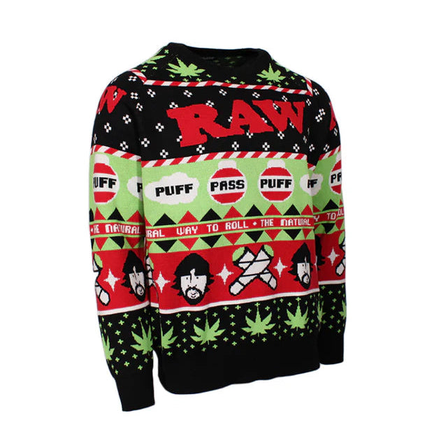 RAW UGLY CHRISTMAS SWEATER MEDIUM