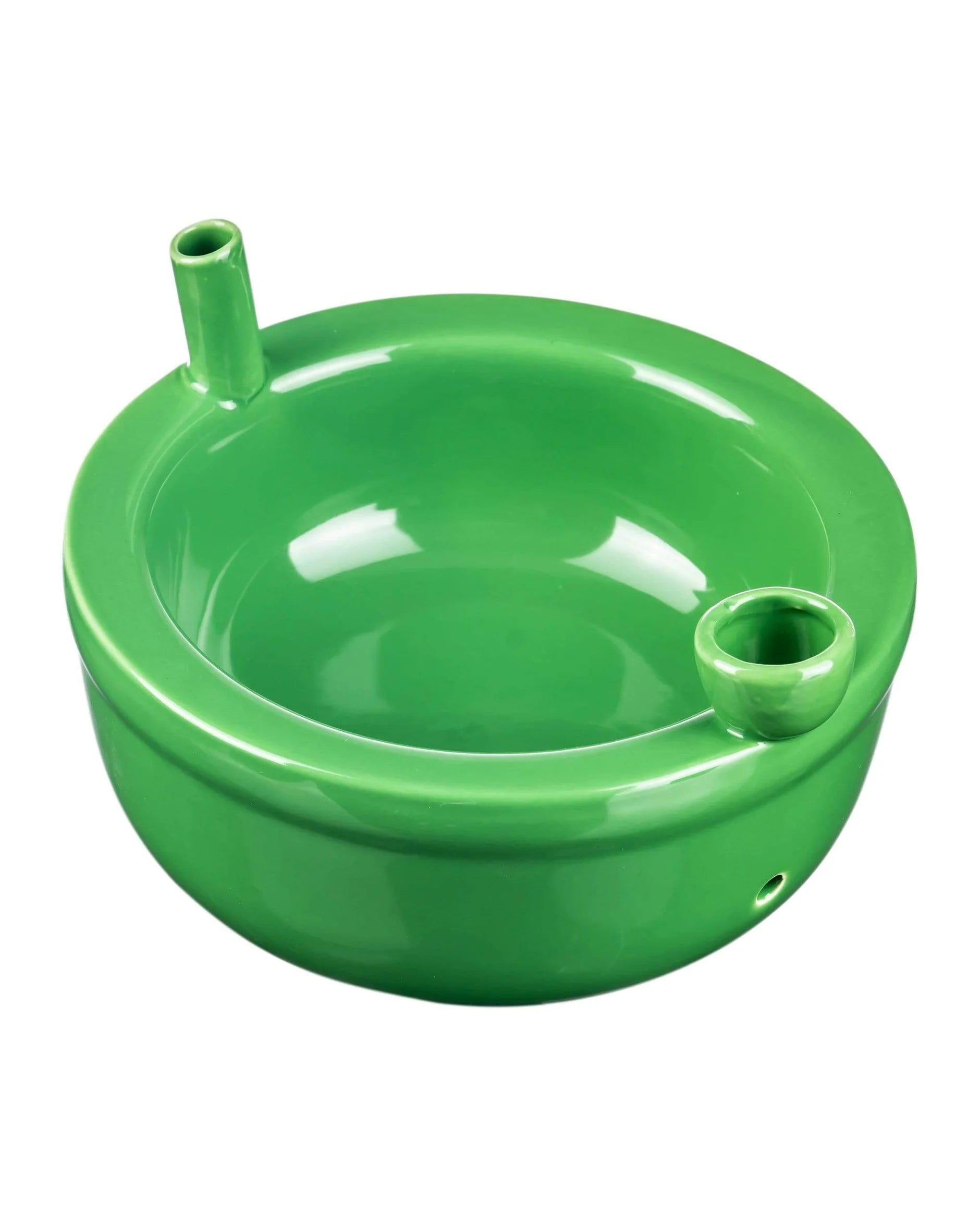 FASHIONCRAFT PREMIUM ROAST & TOAST CERAMIC MUNCHIES BOWL GREEN #82381