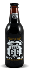 EXOTIC SODA ROUTE 66 12oz. BOTTLE ROOT BEER