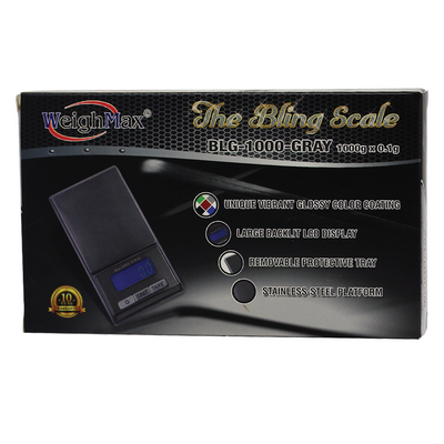 WEIGHMAX THE BLING SCALE BLG-1000 1000G X 0.1G GRAY