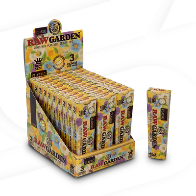 RAW GARDEN KING SIZE VEGAN WAX TIPS CLASSIC 3/30PK