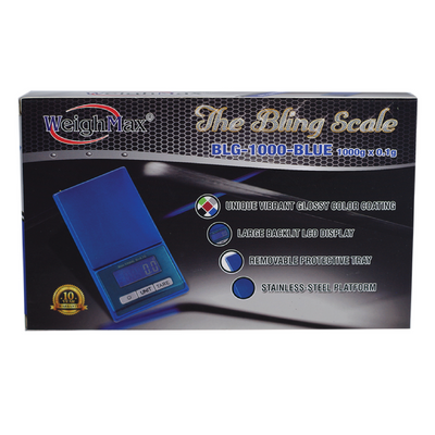 WEIGHMAX THE BLING SCALE BLG-1000 1000G X 0.1G BLUE