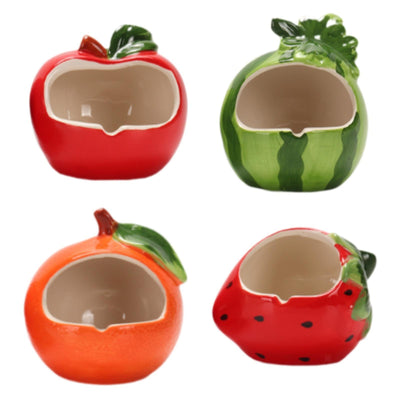 ASHTRAY CERAMIC FRUIT SHAPED ASST