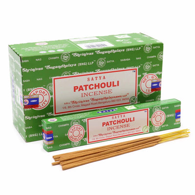 SATYA INCENSE 15G X 12 BOX PATCHOULI