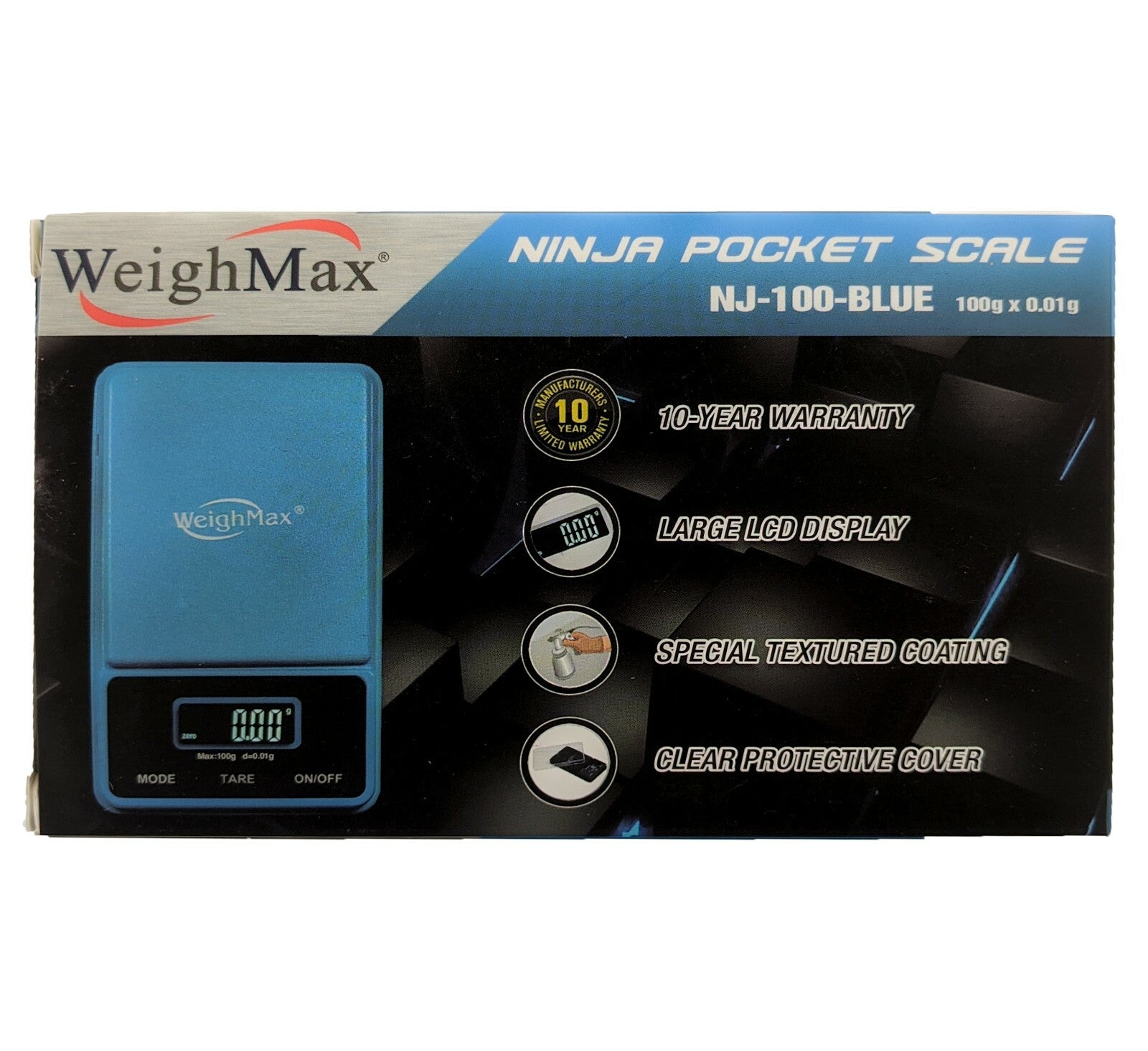 WEIGHMAX NINJA POCKET SCALE NJ-100 100G X 0.01G BLUE