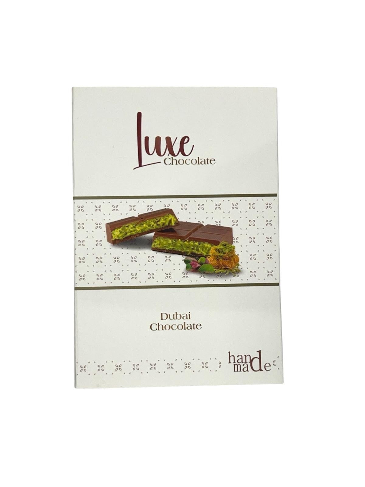 EXOTIC CANDY DUBAI CHOCOLATE by LUXE/CARSIBASI 90G MILK CHOCOLATE w/PISTACCHIO