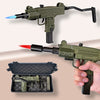 MINI UZI SUBMACHINE GUN LIGHTER & CASE BLACK
