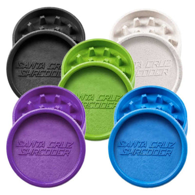 SANTA CRUZ SHREDDER GRINDER POP HEMP 2PT 55MM ASST COLORS