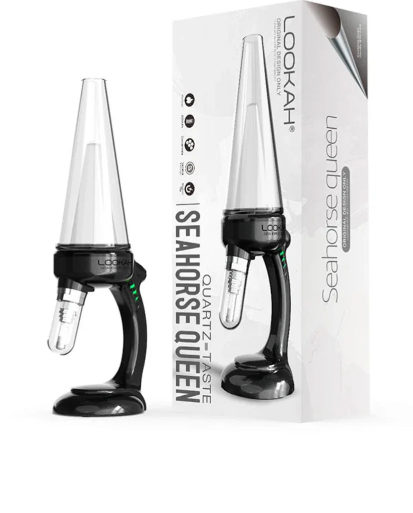 LOOKAH SEAHORSE QUEEN E-NECTAR COLLECTOR BUBBLER Kit BLACK
