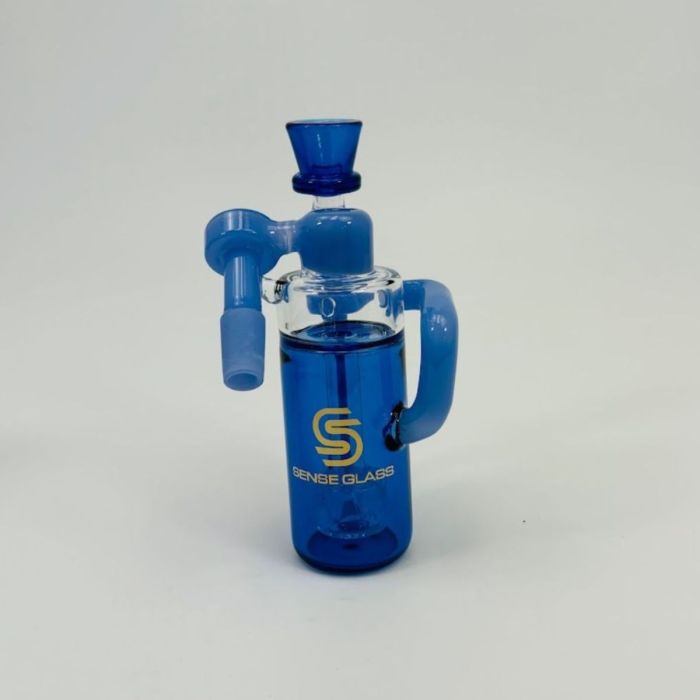 SENSE GLASS ASH CATCHER 14mmMALE 45ø BLUE