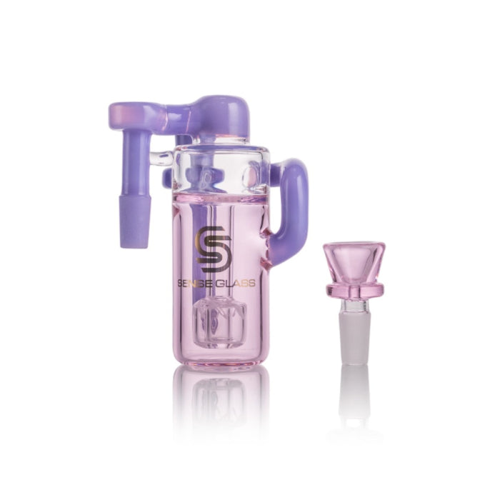 SENSE GLASS ASH CATCHER 14mmMALE 90ø PURPLE