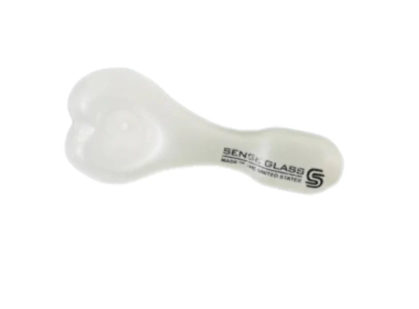 HPSG12 SENSE GLASS HANDPIPE HEART SHAPED SAND BLASTED