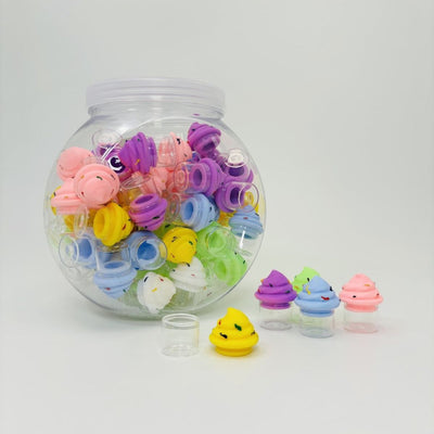 SILICON WAX CONTAINER ICE CREAM 5ML 72ct/JAR SL136ICE