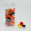 SILICONE CONTAINER GLASS 6ML 50ct/Jar ASSORTED DESIGNS